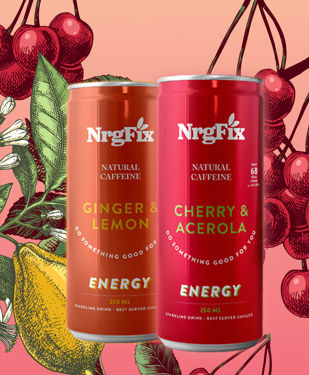 NRGFix Mixed - 6 Cherry & Acerola and 6 Ginger & Lemon